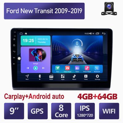 Android pro Ford New Transit 2009-2019 Auto Carplay Multimediální přehrávač DSP IPS Video WIFI Bluetooth GPS Navigace 4+64GB