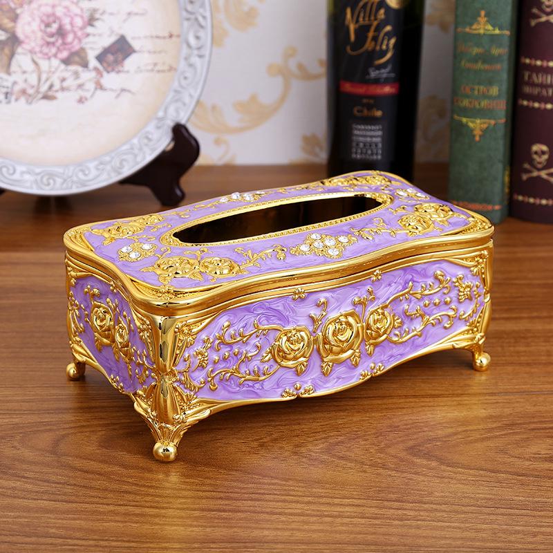Luxury Retro Acrylic Tissue Box Red Elegant Chic Napkin Holder Ideal for Bedroom Bathroom Office Car Decor Waterproof Household