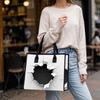 Crack Print Tote Bag Casual Large Capacity Shoulder Handbag for Daily Use