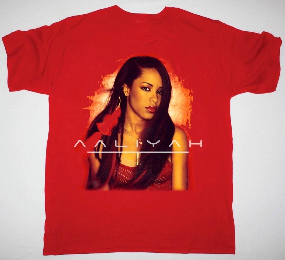 

НОВЫЙ Подарок для фаната певицы Aaliyah Футболка Красная Все размеры S-5XL M