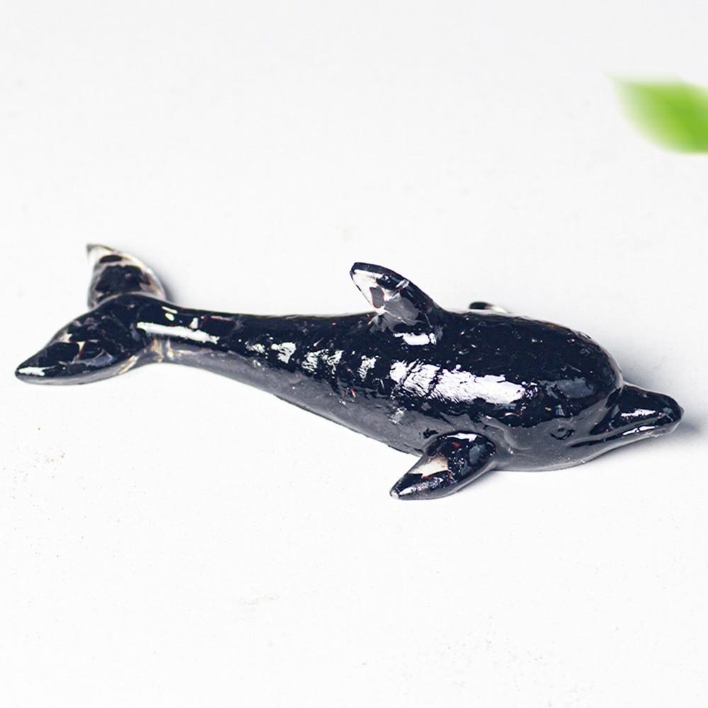 Dolphin Resin Figurine Home Decor Water Crystal Resin Gift For Animal Lovers