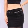 Silver Sequin Waist Chain for Women | Versatile Belt for Suits & Skirts