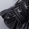 Premium PU Leather Gothic Cuffs With Adjustable Lace Up Design For Music Festivals And Costume Parties