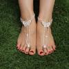 Women Stylish Bride Foot Chain Rhinestone Beach Ankle Chain Anklet Ornament Gift