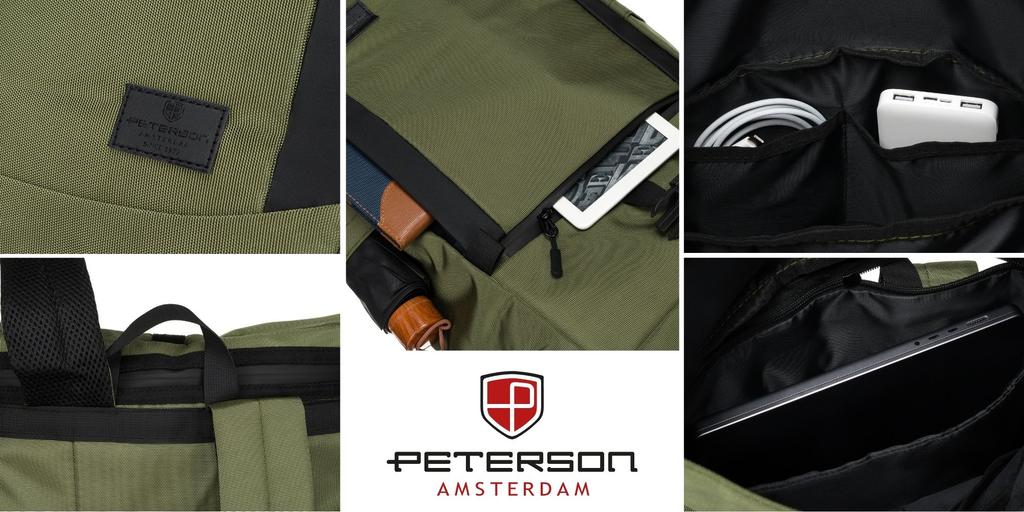 PTN RIO-9107 GREEN city backpack