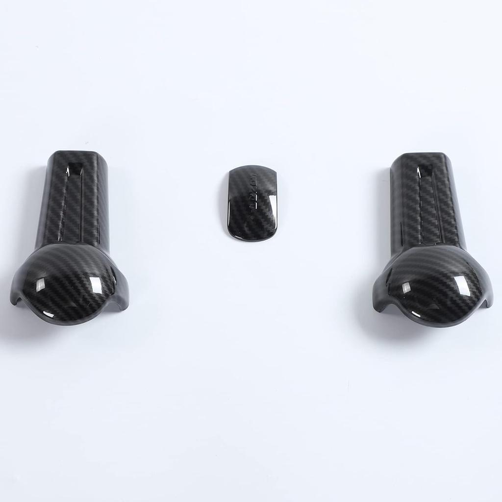 RT-TCZ Carbon Fiber Gear Shift Knob Cover Trim Interior Accessories for Ford Mustang 2015 2016 2017 2018 2019 2020 2021