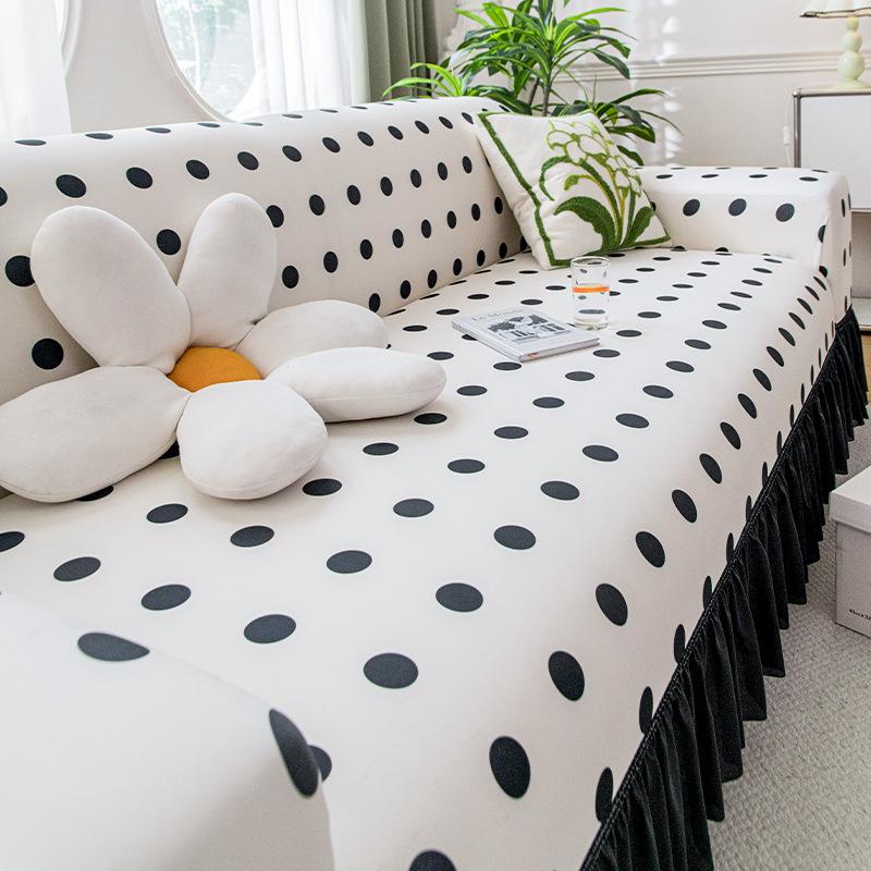 Новый высококачественный противоскользящий всесезонный универсальный летний чехол на сиденье с охлаждающим эффектом ледяного шелка и юбочкой покрывающий диван изготовлен из ткани 90-140cm 3500₽