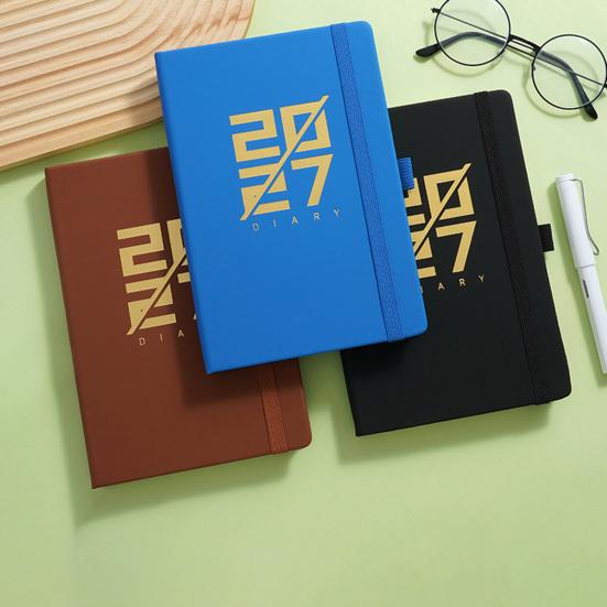 Monthly Weekly Daily Planner 2027 Agenda, Eye-friendly Paper And PU Leather Study Planning Notepad Cover, Time Management Notebook for Office