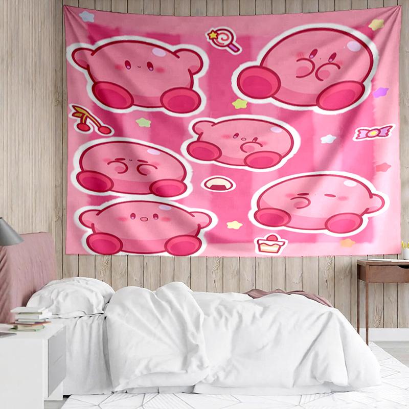 1PC Pink pika Pattern K-pop music group Tapestry Accessories for Bedroom,Livingroom, dormitory Room Wall Decor Fan Birthday Gifts