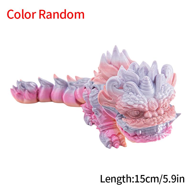 3D Printed Lions Articulated Joint 15cm Chinese Lion Dance Home Office Desktop Decoration Ornament Spring Festival Toys