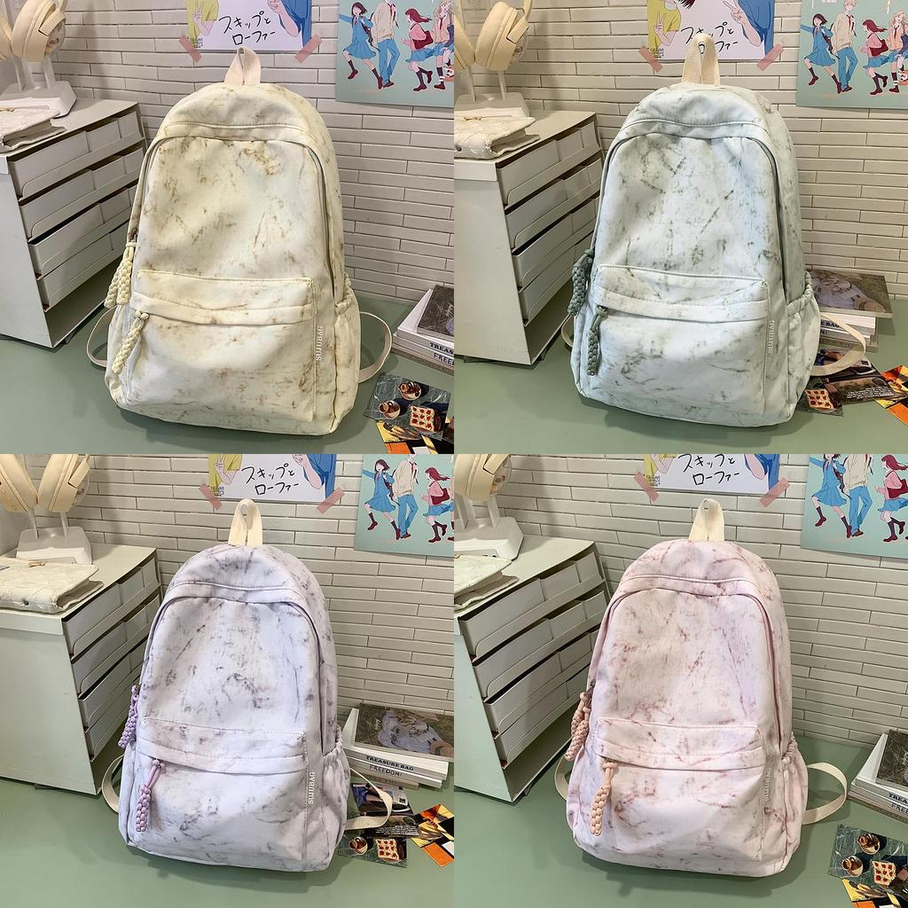 Soft And Glutinous Bookbag For Girls Nylon Casual Travel School Backpack For Middle School Students