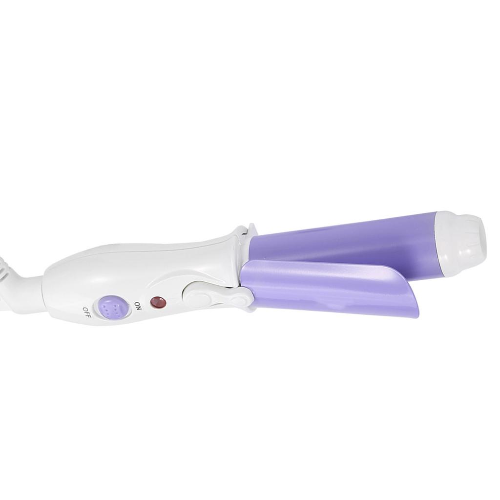 Mini Portable Deep Curly Bunches Ceramic Curling Heating Wave Curler Purple