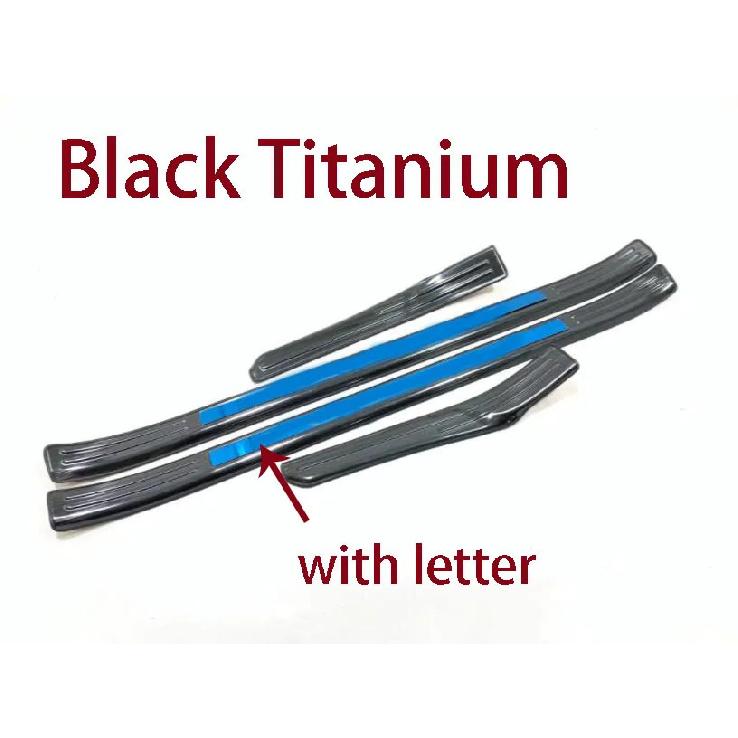 For Subaru Forester 2018      Steel External Door Sill Scuff Plate Cover Threshold Strip Pedal Accessories