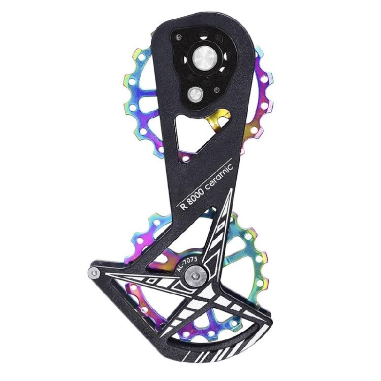 Low Frictions 16T Bike Rear Derailleur Pulley Systems, Aluminum with Ceramic Bearing for R8000 R8800 5800 Climbing Ease