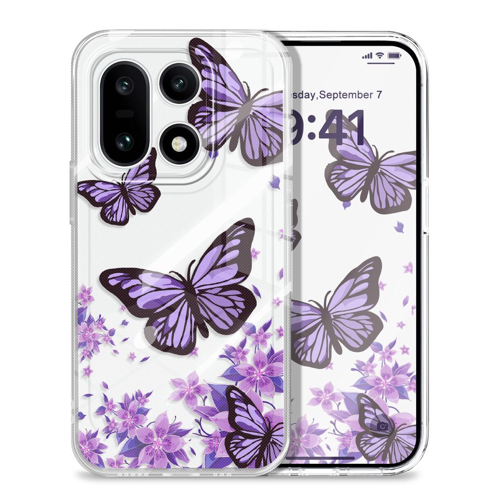 Sky Butterfly Transparent Phone Case For Oneplus 15 13T 13R 12 12R 11R 10R 10 Pro 9RT Nord 2 5 CE2 CE5 5G Soft TPU Cover