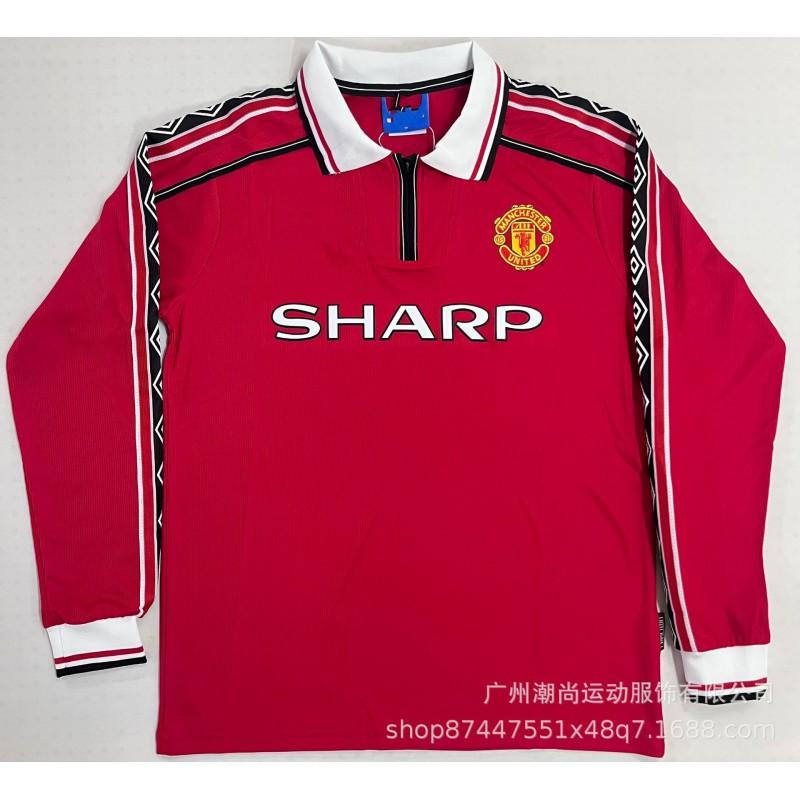 

Classic Retro Long-sleeved Real Madrid Arsenal England Portugal National Team AC Milan Joint Football Jersey S