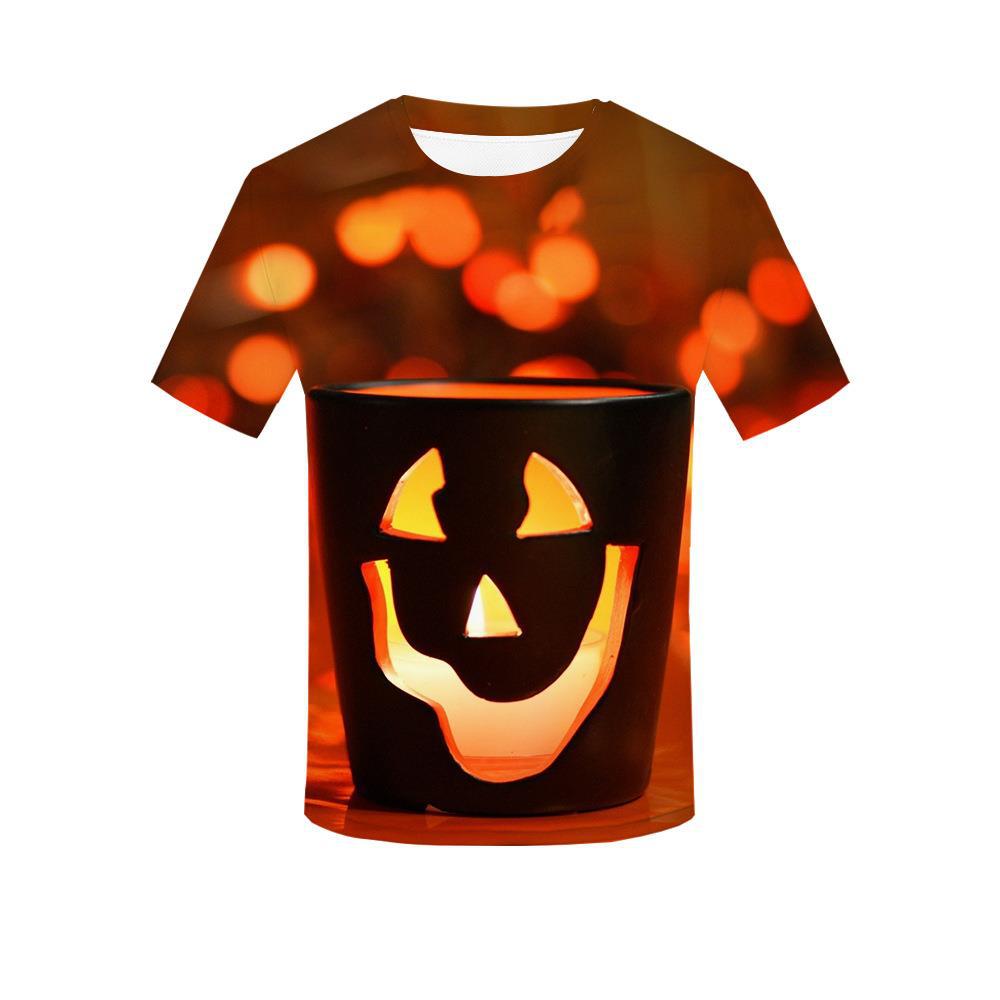 Halloween personlig 3D-tryckt t-shirt för vuxna män sommar kortärmade t-shirts