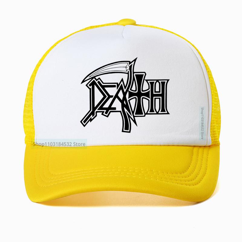 Death Metal Band Baseball Cap Rock Fan Hat Summer Fashion Unisex Mesh Breathable Sun Hats Outdoor Casual Trucker Caps