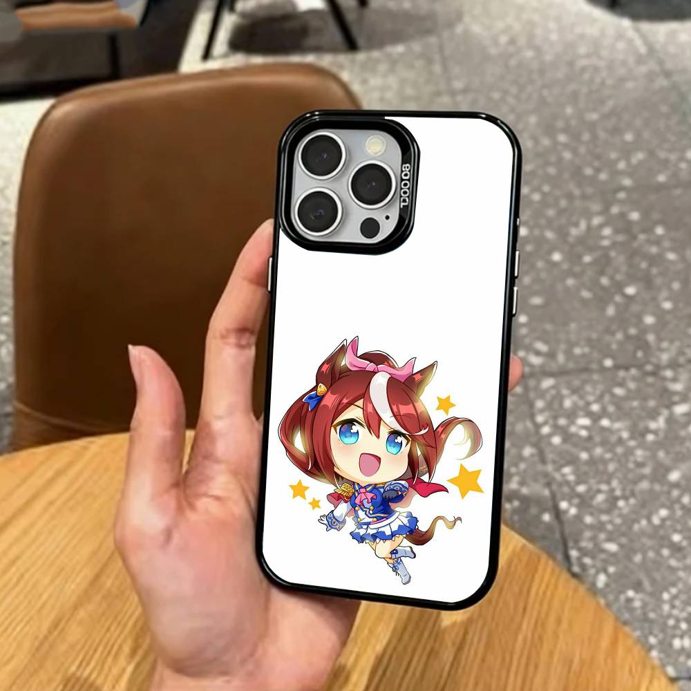 

Uma Musume Pretty Derby Чехол для телефона для iPhone17,16,15,14,13,12,11 Plus,Pro Max Цветной Посеребренный Внутренняя крышка iPhone17PRO