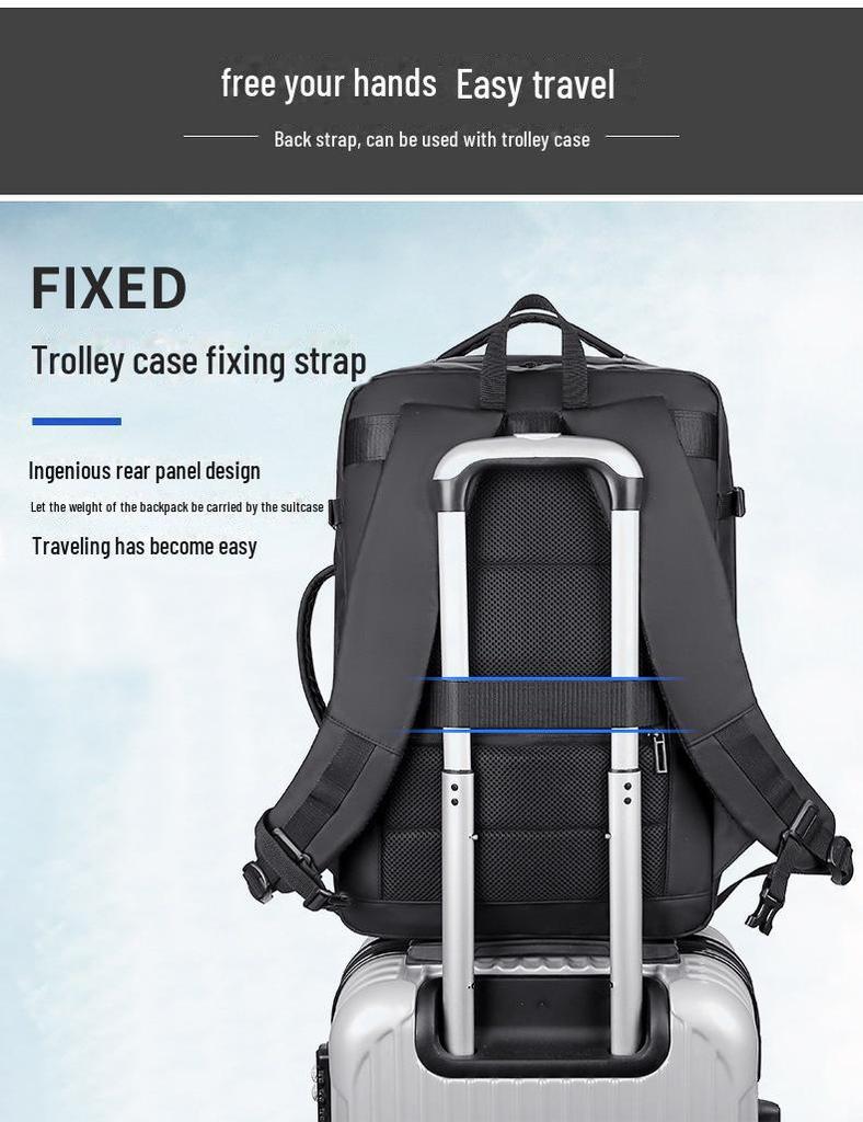 Herren Rucksack mit großem Fassungsvermögen, multifunktional, für Geschäftsreisen