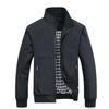 Men's Slim Fit Korean Style Autumn Jacket - Solid Color, Handsome Casual Wear