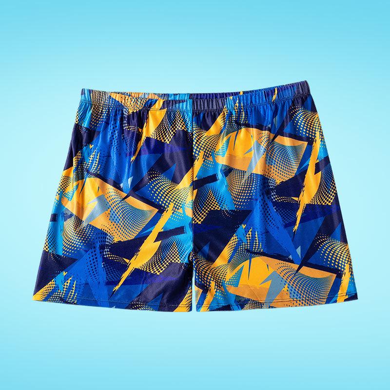 Men s Quick-Dry Breathable Printed Swim Trunks One Size
