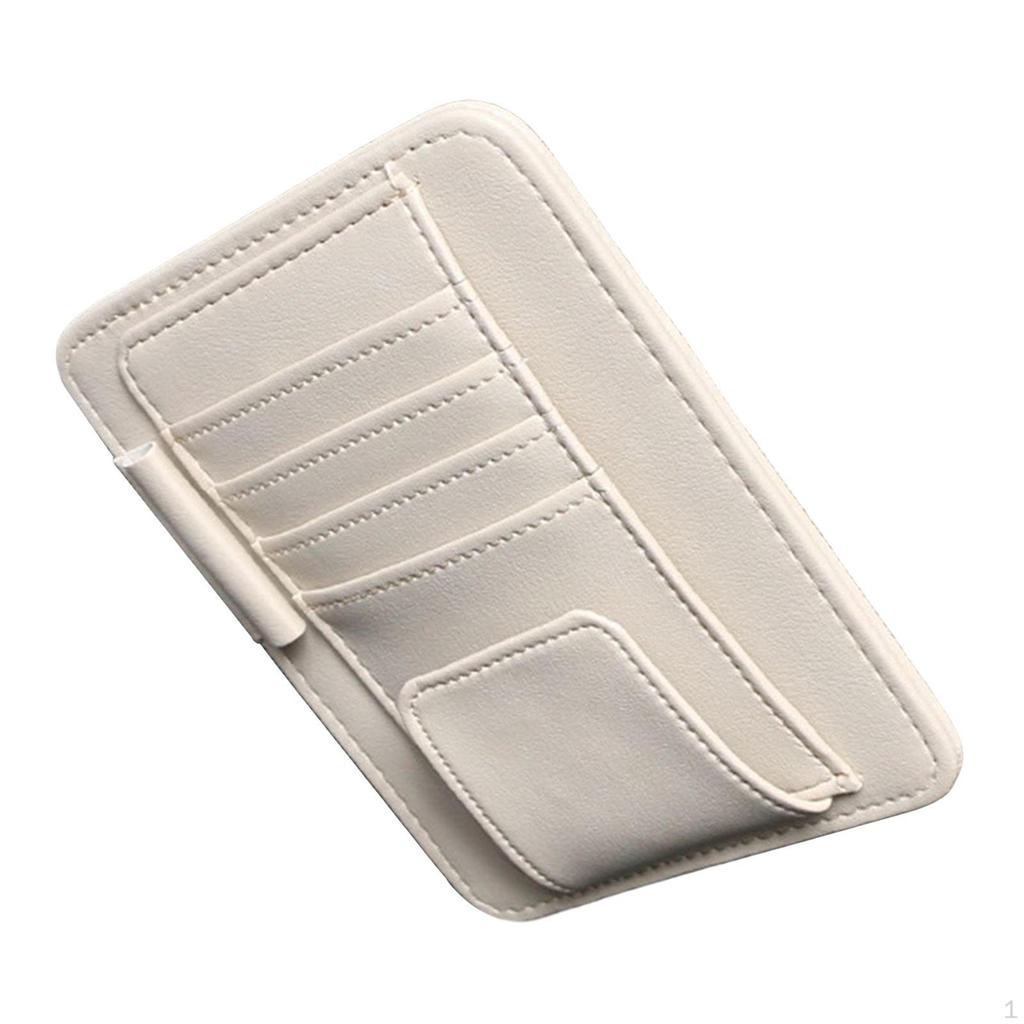 Automobile Sun Visor Storage Glasses Organizer Artificial PU Leather for Atto 3 Yuan Plus Space