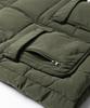 Lemain Second 2-Way Oversized Voluminous Taslan Puffer Vest [Khaki]
