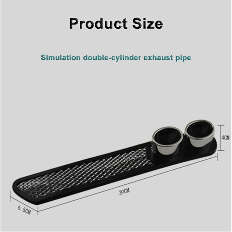 Car Simulation Tuyere Exhaust Pipe Mouth Decoration Sticker 3D Fake Air Vent At The Rear  Exterior Modification