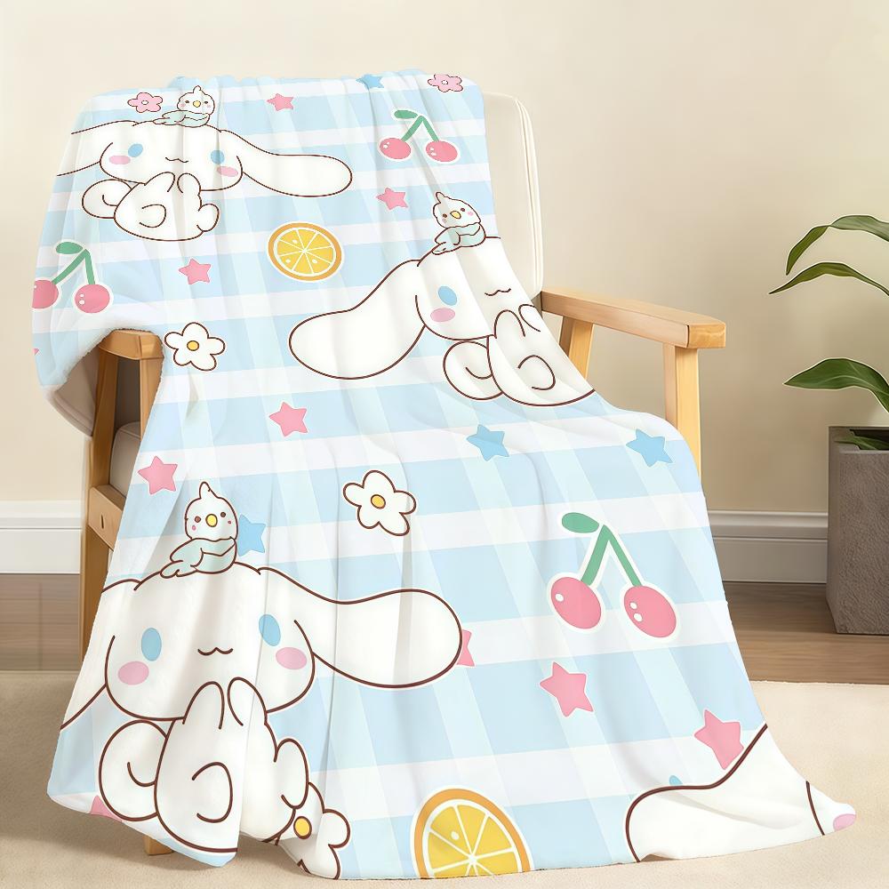 

Kawaii C-Cinnamoroll Blanket Soft Throw Blanket for Home Bedroom Bed Sofa Picnic Travel Office Rest Cover Blanket Gift 150x200cm