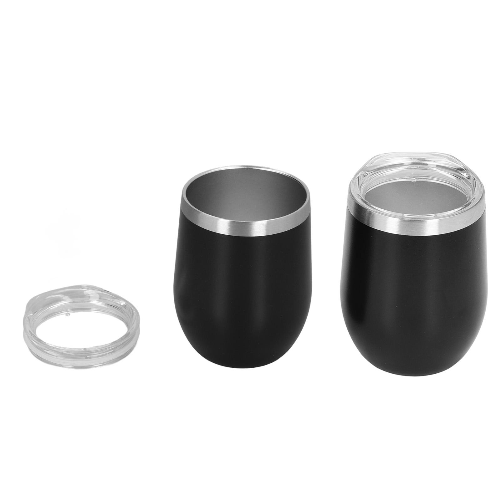 

Изолированный стакан из нержавеющей стали 304, устойчивый к ржавчине, легкий, милый, изолированный стакан для воды с крышкой и соломинкой чёрный