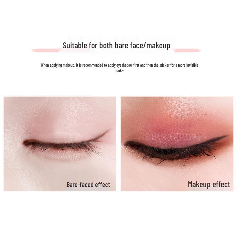 Water-Activated Invisible Lace Mesh Double Eyelid Stickers – Natural, Adhesive-Free Beauty Enhancers