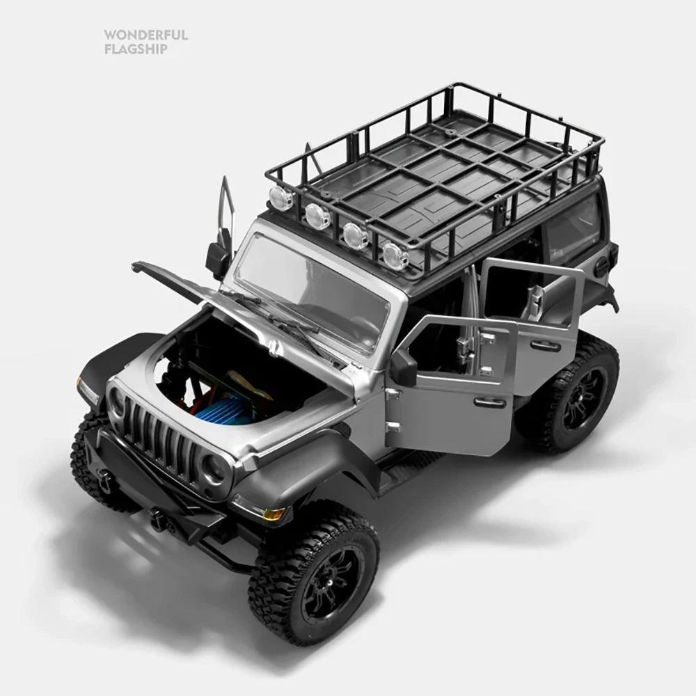 MN128 1/12 RC Car 4WD MN Model RTR 2.4G Remote Control Car Off-Road Climbing Vehicle LED Light 35min Working RC Toy As Kids Gift