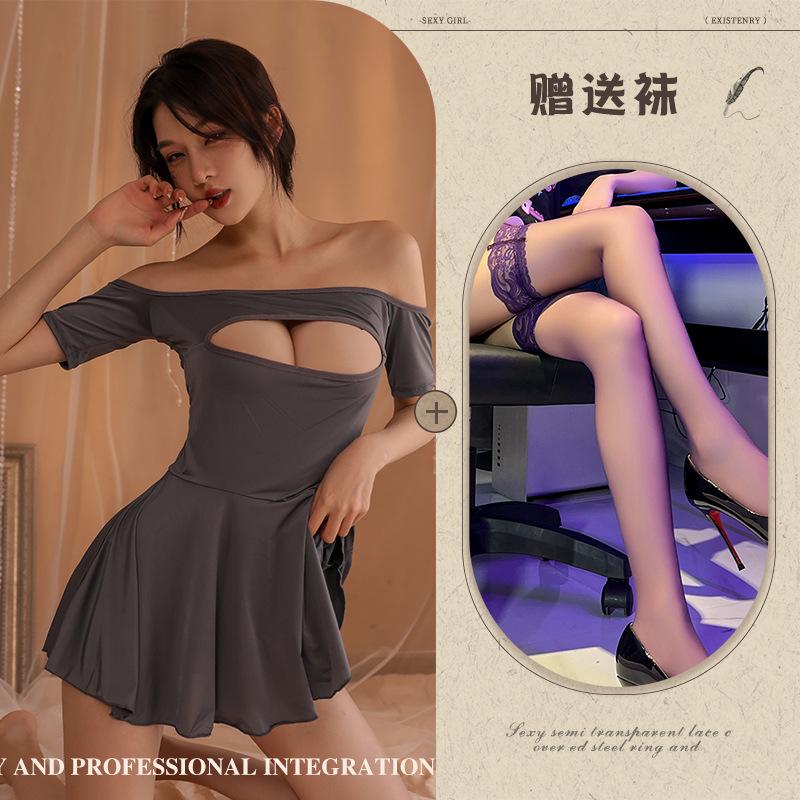 Sex underwear sexy hollow temptation free hot pure desire suit