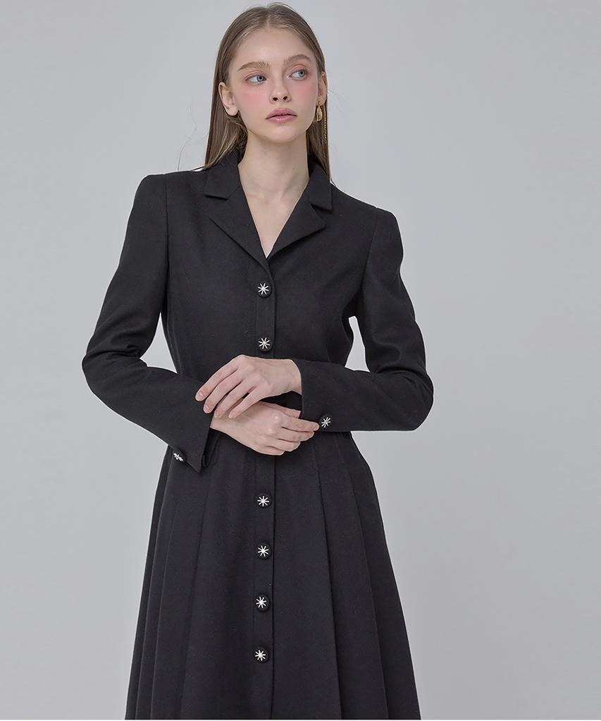 Julie And Kara 24 Fw Collar 106 Dear Giselle Dress Black