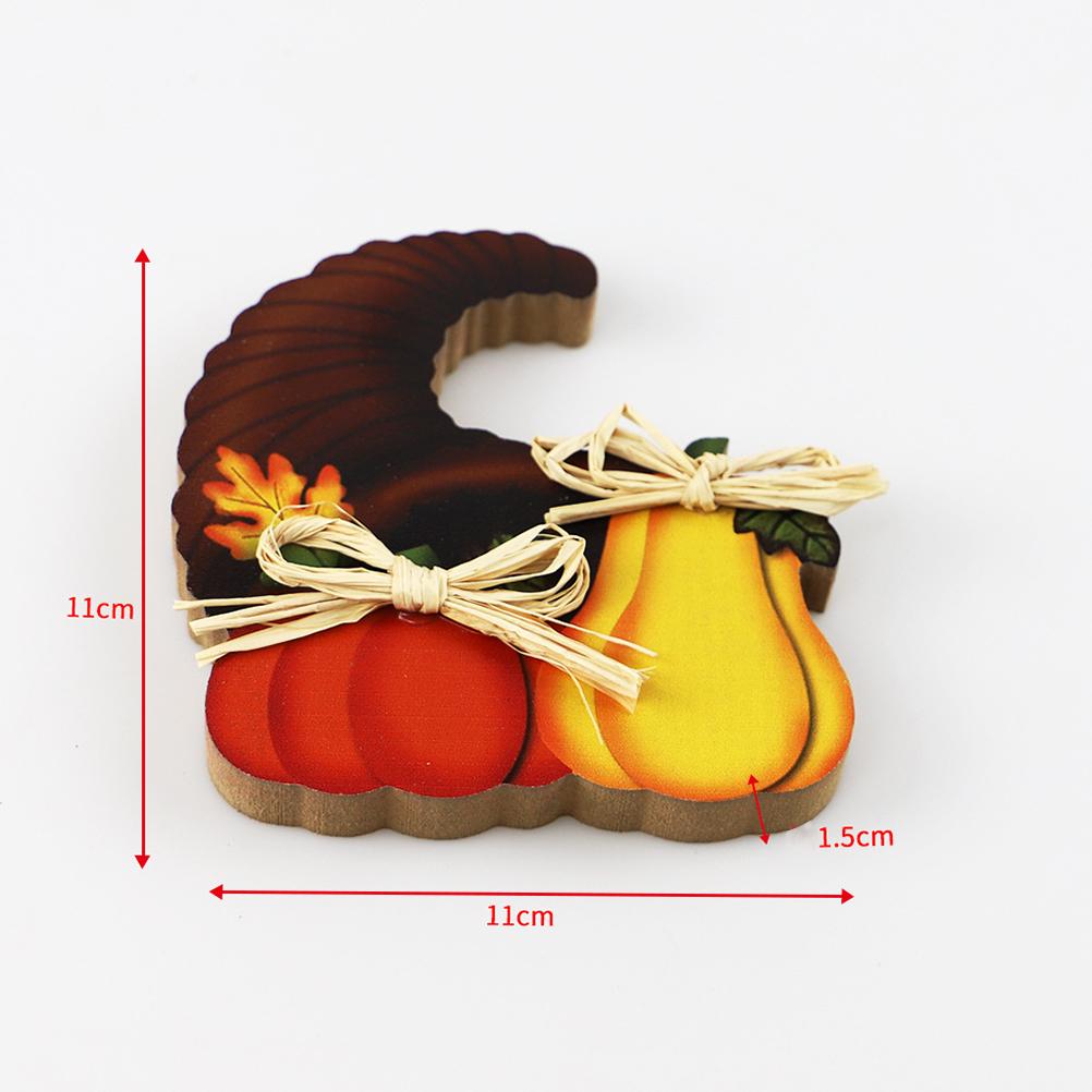 Tacksägelse Träpumpa Kalkon Dekoration Höstskörd Rustika Stående Ornament Dekoration för