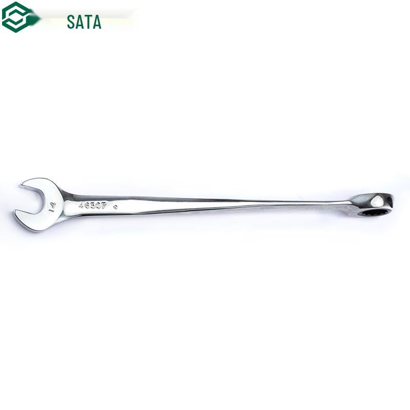 SATA 46306 Extended X-handle Dual-purpose Ratchet Open-end Wrench Chrome Vanadium Steel