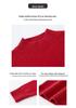 Women's Warm Cashmere Sweater with Embroidered Half-High Collar - Autumn/Winter Fashion Base Layer