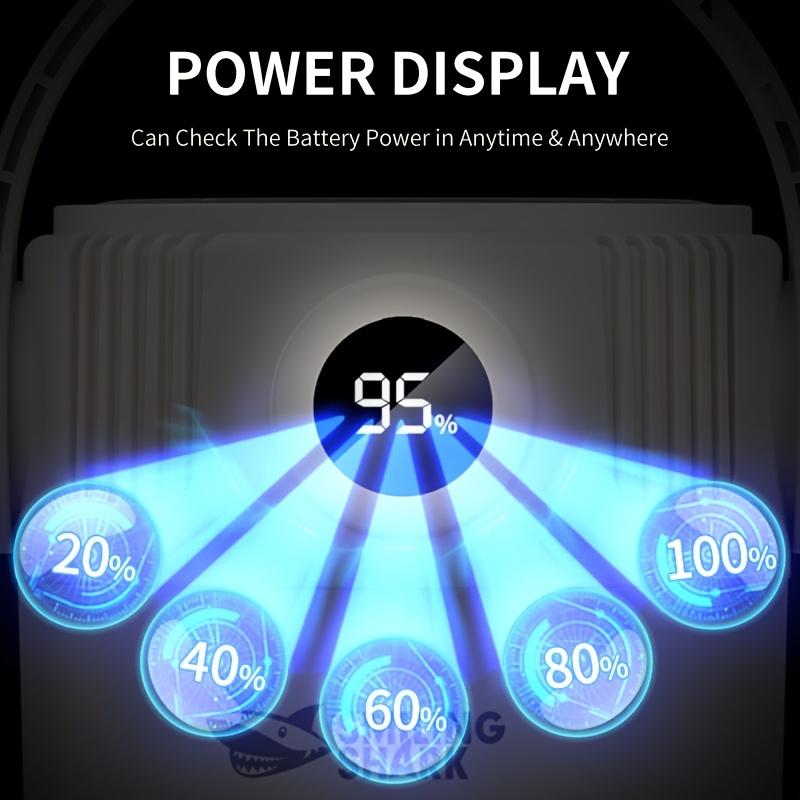 Solcelle campinglys USB oppladbart med metallkrok teltlys display batterinivå Utendørsaktivitet camping fiske Kompakt design
