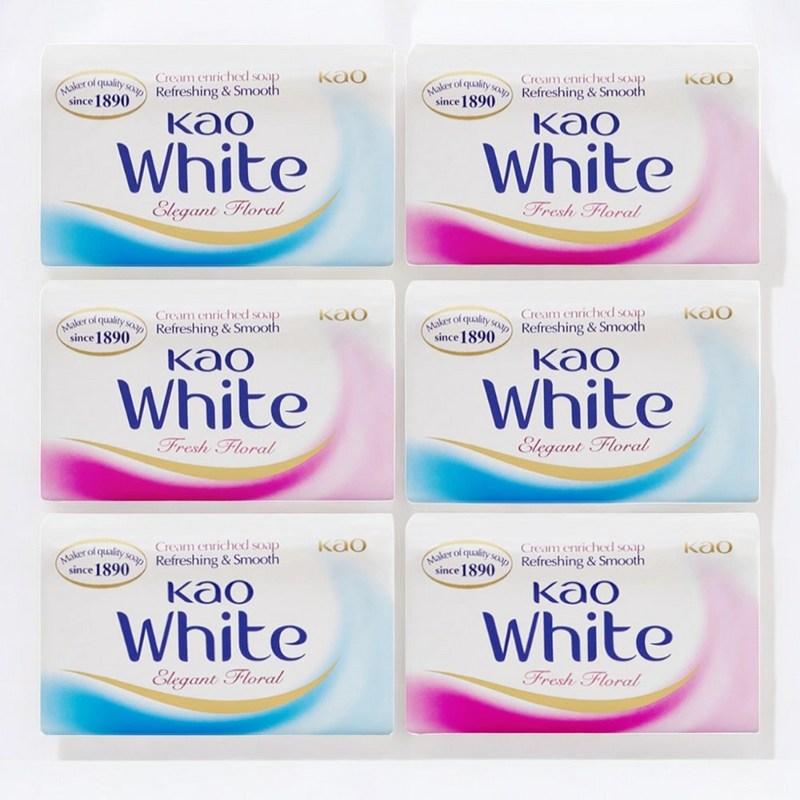Kao White Soap, 130g x 6 pcs