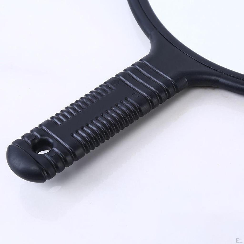 Large Hand Mirror, Handheld Portable Round 9inch Barber Hairdressing Mirror for Travel, Hair