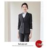 Professional Women's Autumn Suit Set - Formal Workwear for Hotel Front Desk Manager with Long-Sleeved Jacket and Pants