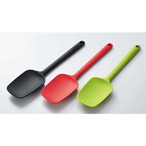 Mastrad Full Silicone Spatula Spoon, Black, F10400