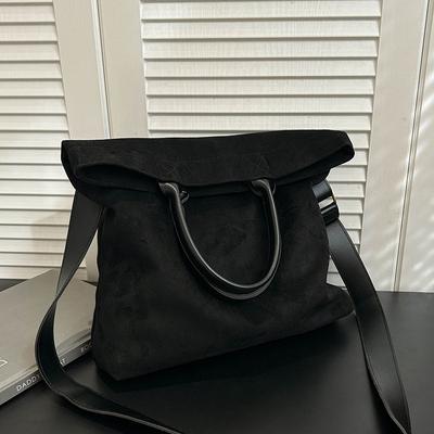 Vintage Wildleder große Kapazität 2025 neues Design lässig vielseitig hochwertig Umhängetasche Messenger Bag Damen