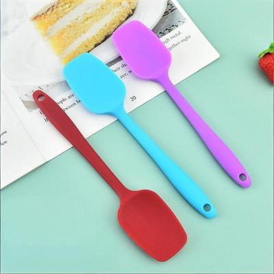 Ensemble de spatules en silicone multicolores de qualité alimentaire antiadhésives pour beurre, cuisson, grattoir à pâte à biscuits, spatule à pâtisserie pour gâteau, spatule en silicone