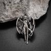 Collana Pendente alla Moda Stile Strega Diavolo Alato Gotico Gioielli da Strega Retrò