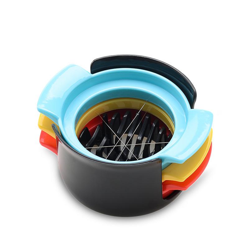 3 In 1 Multi Functional Egg Slicer Cutter Household Preserved Egg Splitter Fancy Shaping Egg Cutting Tool Kitchen Accessories 2