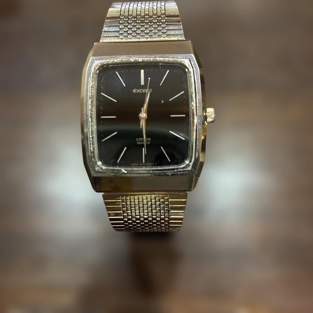 Used CITIZEN EXCEED Quartz Watch Gold Color