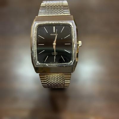 Used CITIZEN EXCEED Quartz Watch Gold Color