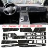 For Jaguar XF X250 2008-2015 Interior Central Control Panel Door Handle 5D Carbon Fiber Stickers Decals Car Styling Accessorie
